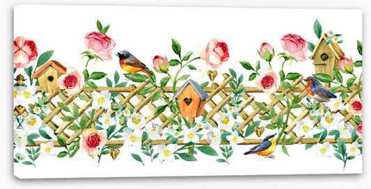 Bird house blossoms