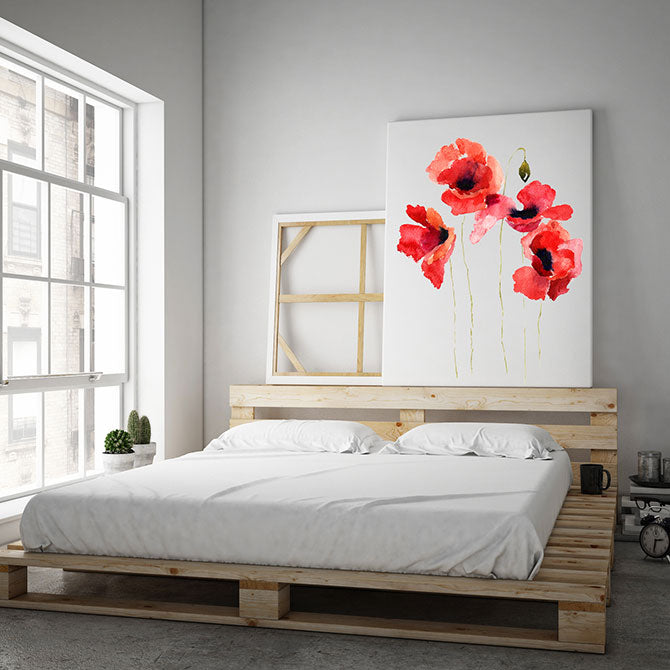 Poppies stripped bare