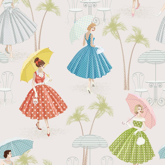 Polka dots and parasols