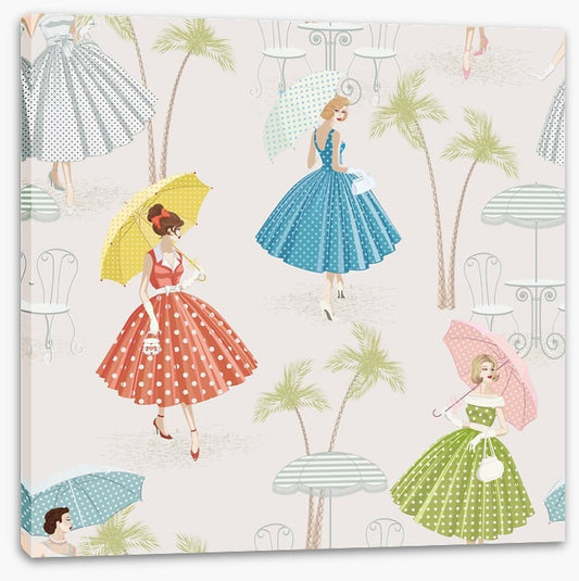 Polka dots and parasols