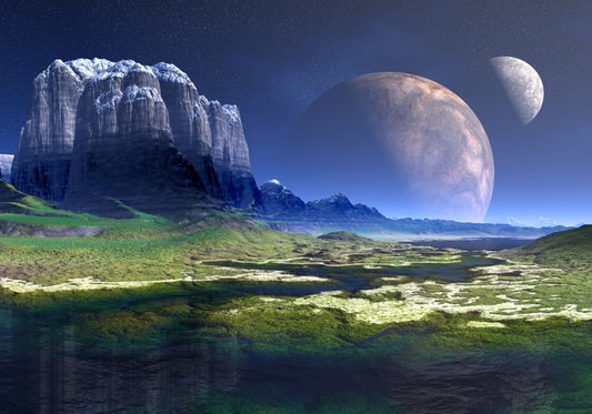 Moon shadow mountain