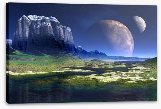 Moon shadow mountain