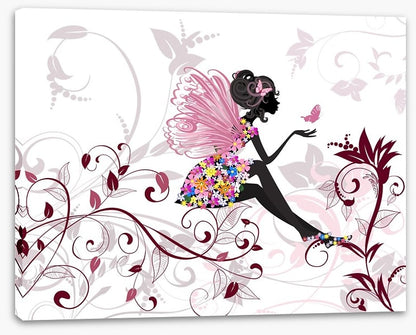 Flower fairy with butterflies