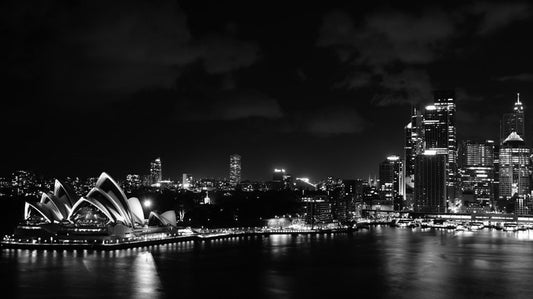 Sydney harbour at night