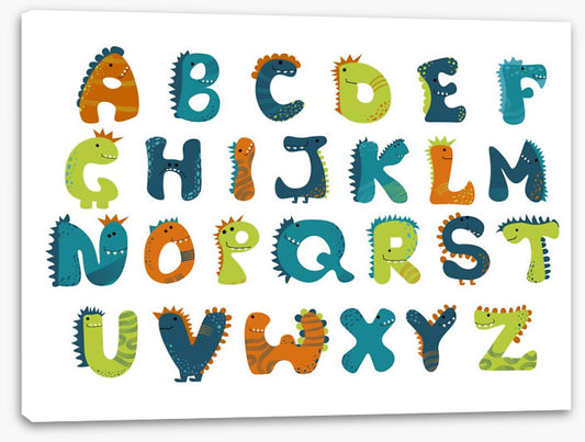 Dinosaur alphabet