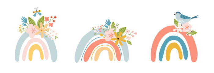 Rainbow flowers 1