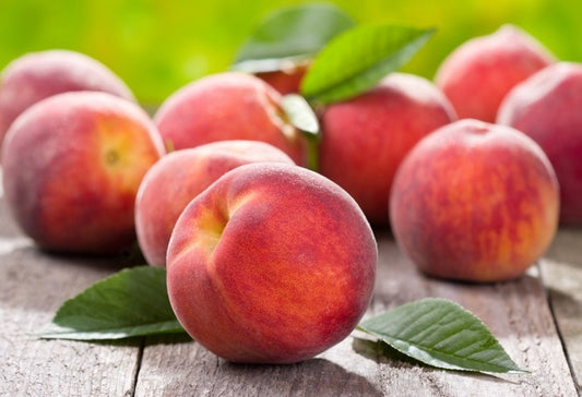 Plump peaches