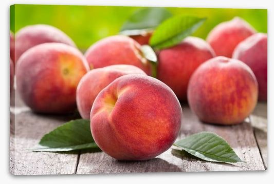 Plump peaches