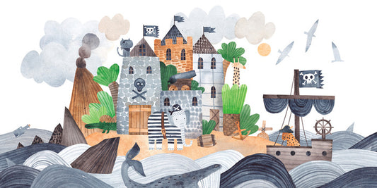 Pirate island fortress