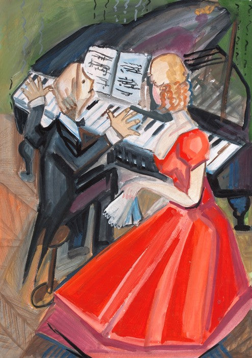 Beside the pianist