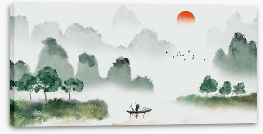 Fishing in the mist
