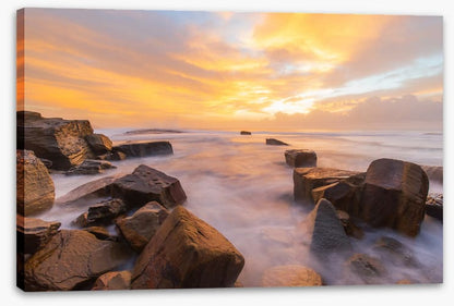 Sea stone sunrise
