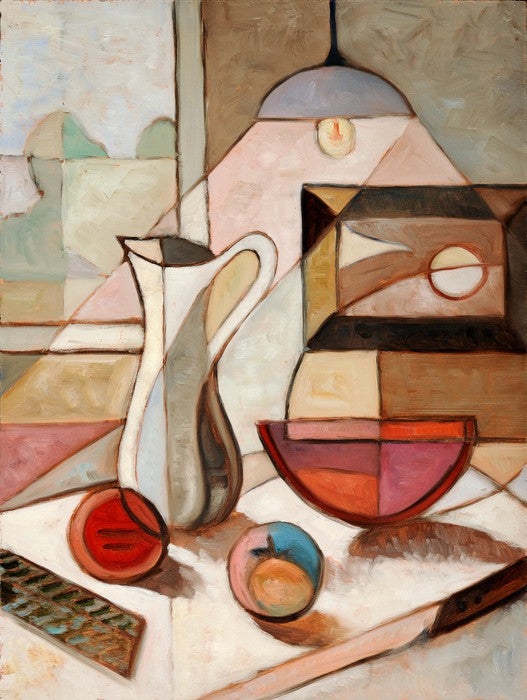 Pitcher with fruit