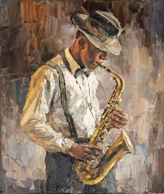 The saxophone player