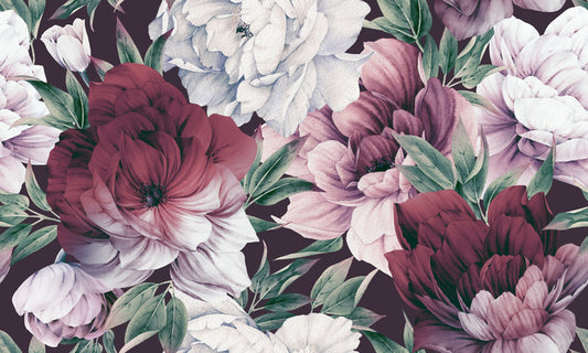 Rose peony petals
