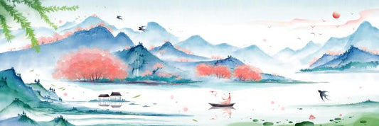 Spring lake panorama