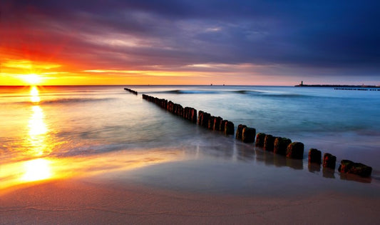 Sunrise over the sea