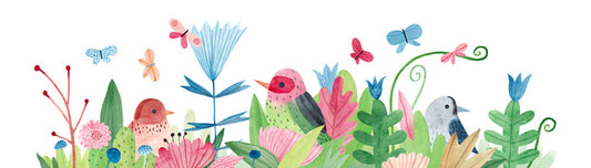 Bird garden panoramic