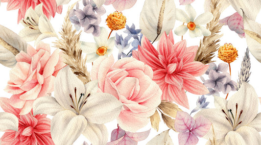 Lily with the pinks