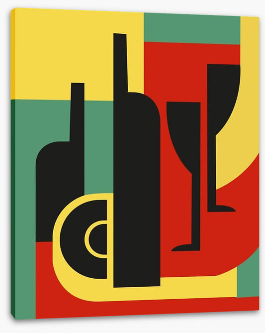 Bottle and glass
