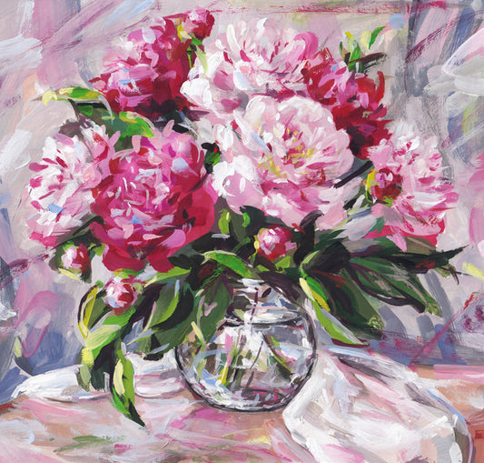 Peony poise