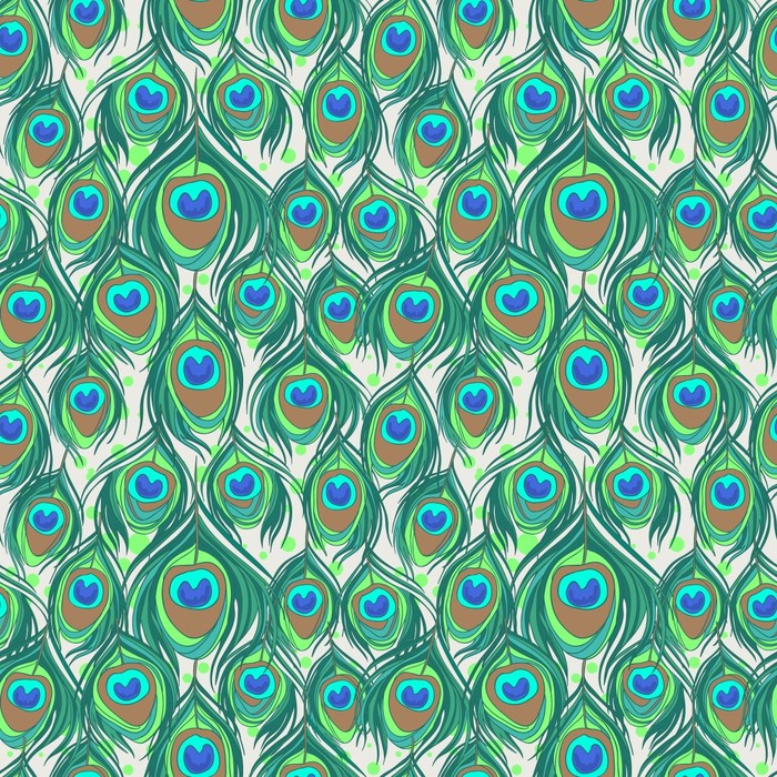 Peacock feathers