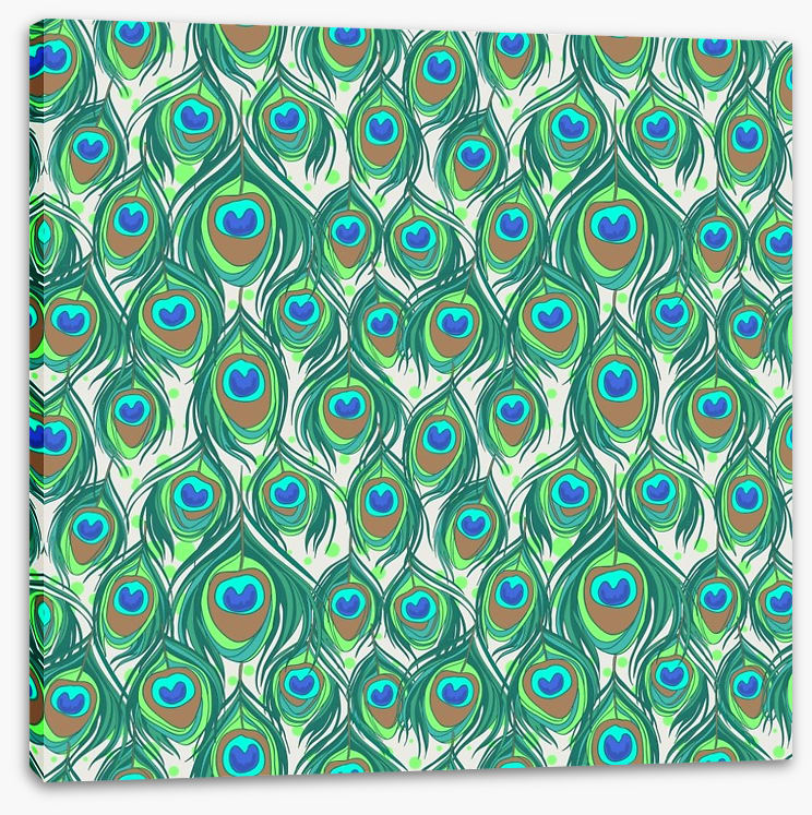 Peacock feathers