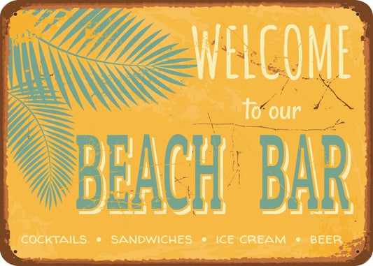 Vintage beach bar