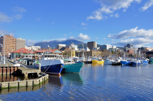 Tethered in Hobart Harbour