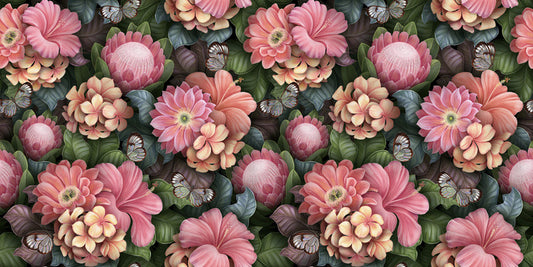 Pink petal blooms