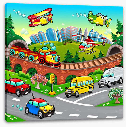 Busy, busy vehicles