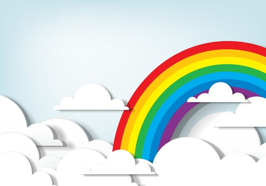 Rainbow clouds