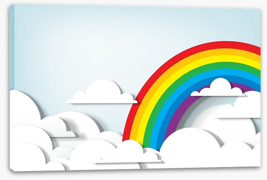 Rainbow clouds