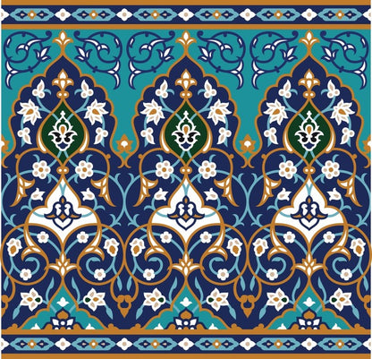 Islamic flower border