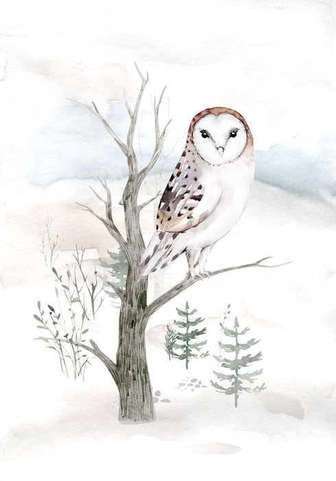 Snowy owl tree