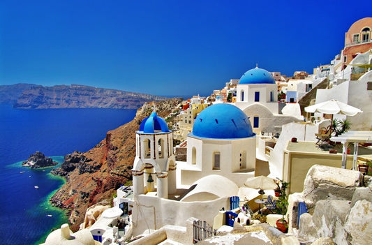 Santorini caldera coast