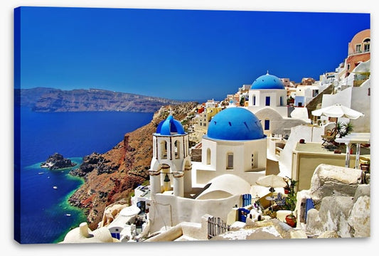 Santorini caldera coast