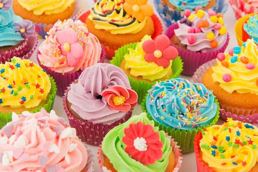 Colourful cupcakes