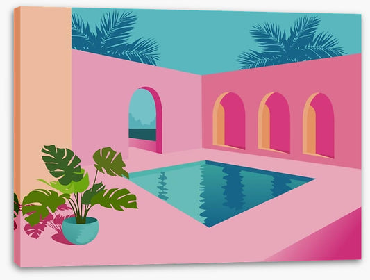 Planted by the pool