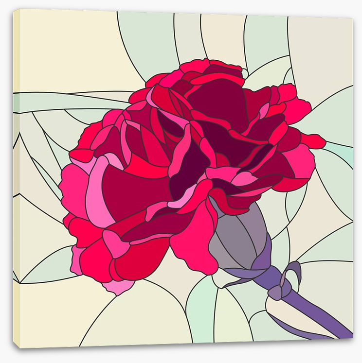 Red carnation mosaic