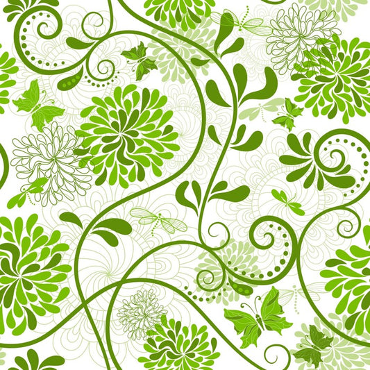 Curling green flora
