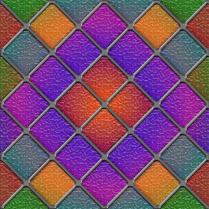 Purple diamond window