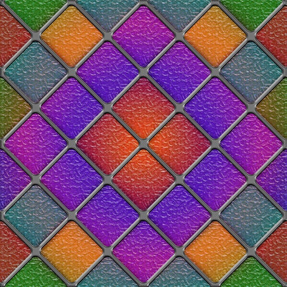 Purple diamond window