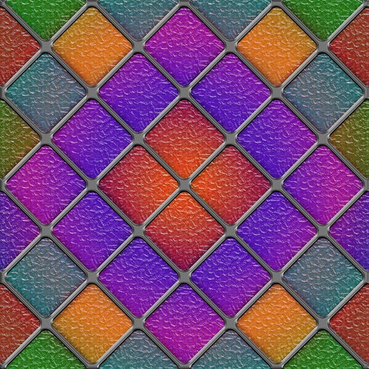Purple diamond window