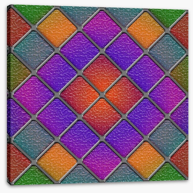 Purple diamond window