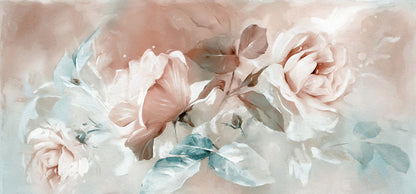 Peach rose trio