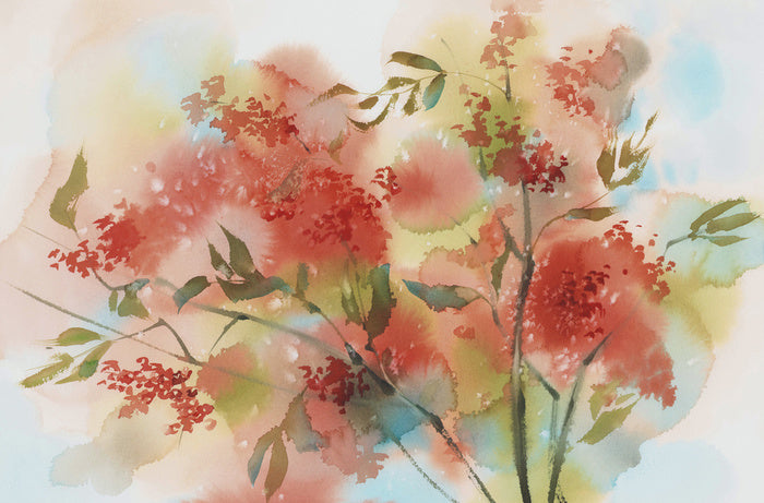 Rowan berry aquarelle