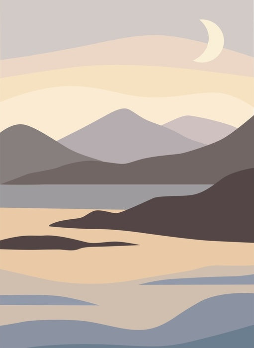 Moonlight mountains