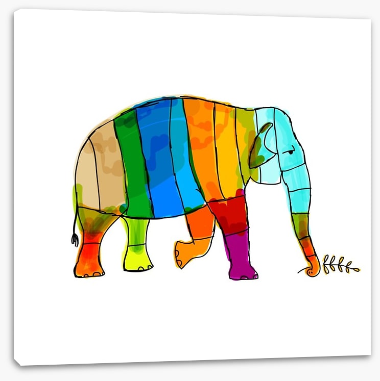 Rainbow elephant