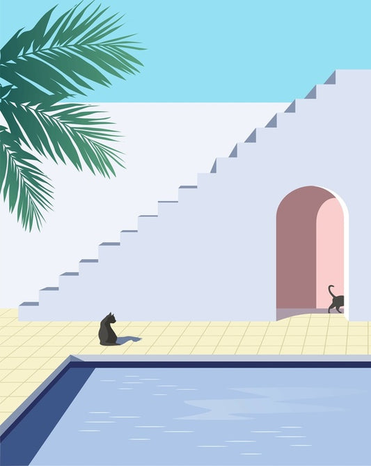Black cat pool
